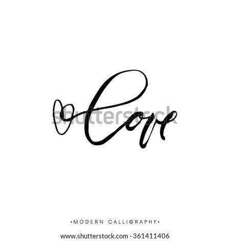 love design calligraphy Printable Free Calligraphy Images, Royalty Modern Stock