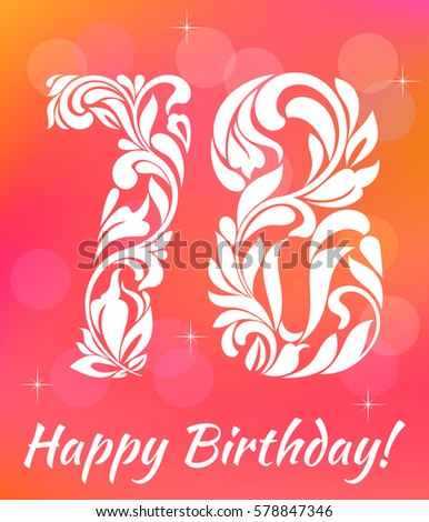 78 Birthday Stock Images, Royalty-Free Images & Vectors | Shutterstock