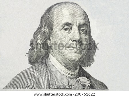 Close-up on Benjamin Franklin 