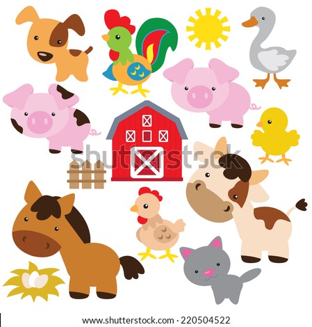 Cartoon Farm Animals Stock Images, Royalty-Free Images & Vectors