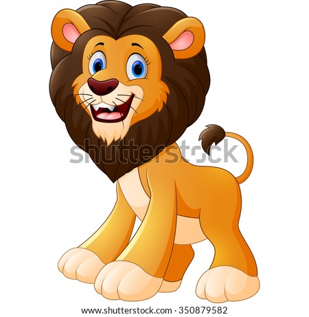 Cute Lion Cartoon Stock Illustration 135751103 - Shutterstock