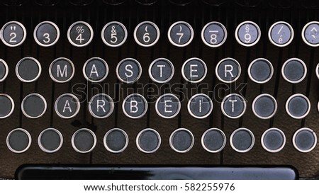 Master thesis types