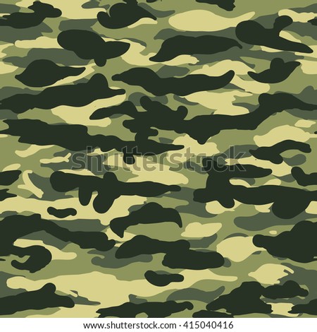 Seamless Wide Woodland Green Camouflage Pattern Stock Vector 518165821 ...