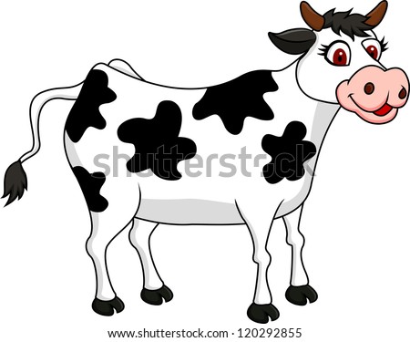 Cow Cartoon Stock Vector 120292855 - Shutterstock