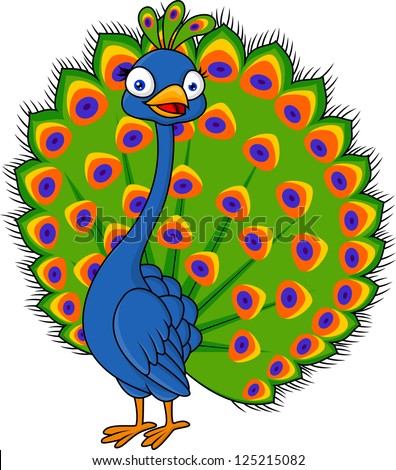 Peacock cartoon Stock Photos, Images, & Pictures | Shutterstock