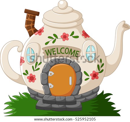 Fantasy Teapot Houses Cartoon Stock Vector 525952105  Shutterstock