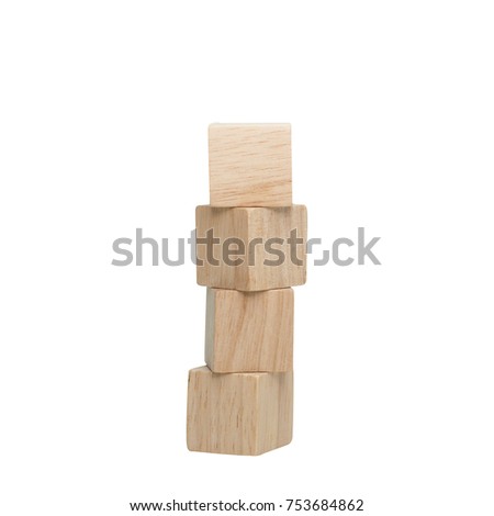 Stack Of Wooden Cubes On White Background Stacked Cubes Stock Images Royalty Free Images Vectors