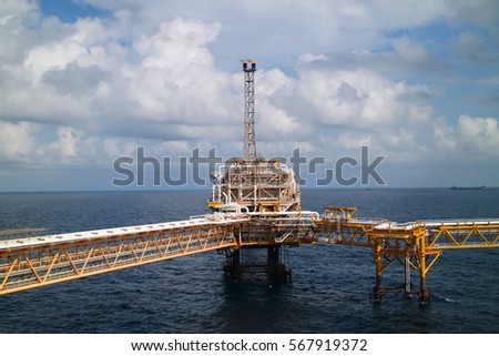 Offshore construction platform for production oil and gas,Oil and gas industry