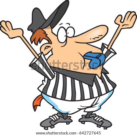 Cartoon Referee Stock Vector 642727645 - Shutterstock