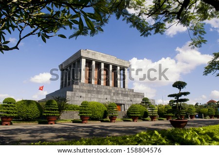 Tomb of Ho Chi Minh in Hanoi, Vietnam