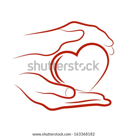 Health Care Heart Help Holding Stock Vectors, Images & Vector Art ...