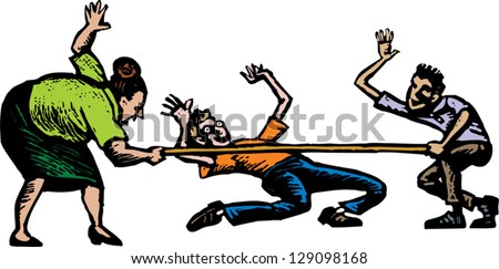 Vector illustration of limbo dance