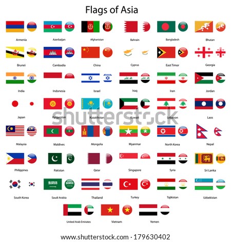 Asia Flags Stock Photos, Images, & Pictures | Shutterstock