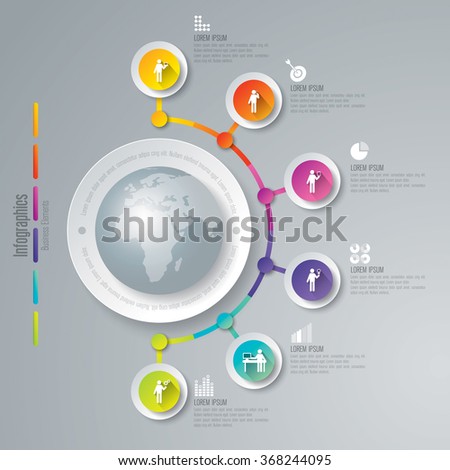 stock vector infographic design template can be used for workflow layout diagram number options web design 368244095