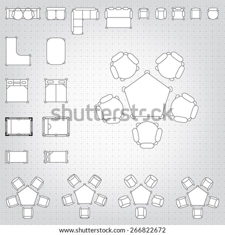 Blueprint Interior Design Set set simple 2d flat vector icons stock vector 266817647 shutterstock Blueprint Interior Design Set set simple 2d flat vector icons stock vector 266817647 shutterstock
