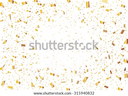 Golden Confetti Stock Vector (Royalty Free) 315940832 - Shutterstock