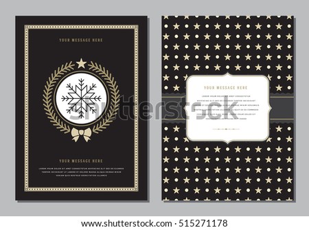 Christmas Greeting Card Poster Design Template Stock Vector 515271178