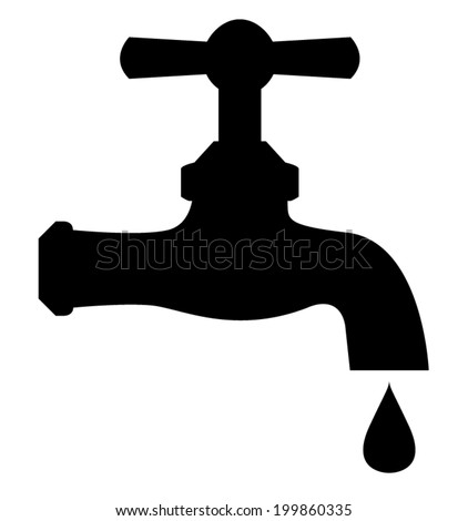 Water Tap Icon Stock Vector (Royalty Free) 199860335 - Shutterstock