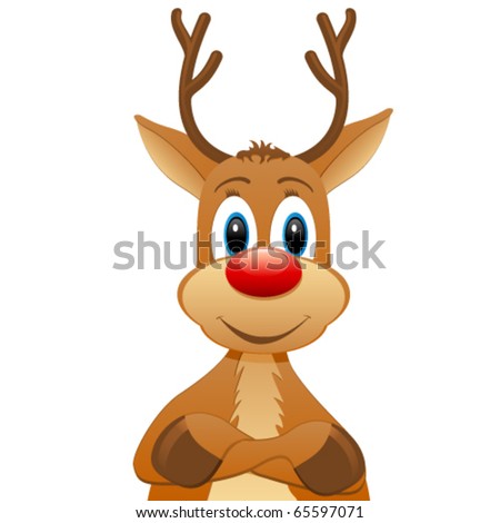 Watercolor Deer Head Illustration Christmas Cards Stock Illustration ...
