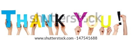 Many Hands Holding Words Thank You Stock Photo (Edit Now) 147541688 ...