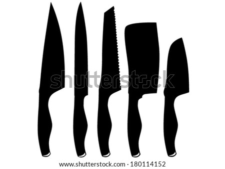 Kitchen Knife Vector knife silhouette stock images, royalty-free images & vectors Kitchen Knife Vector knife silhouette stock images, royalty-free images & vectors