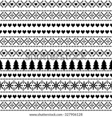 Download Seamless Christmas Pattern Card Scandinavian Sweater Stock ...