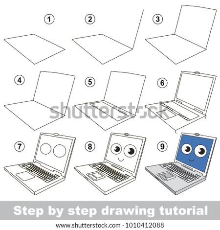 Kid Game Develop Drawing Skill Easy Stock Vector 1010412088 ... Kid Game Develop Drawing Skill Easy Stock Vector 1010412088 ...