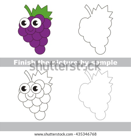 drawing worksheet for children easy educational kid game simple level of difficulty finish - Children Drawing Sheets drawing worksheet for children easy educational kid game simple level of difficulty finish - Children Drawing Sheets