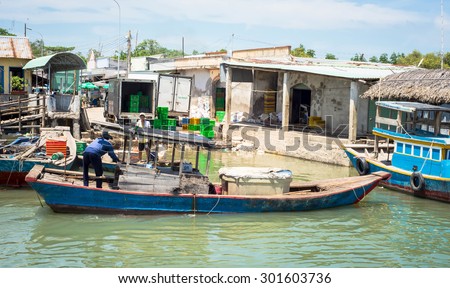 Long Son Village, Ba Ria - Vung Tau Province, Vietnam - 31 May 2015: People daily life in Long S?n.
