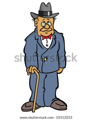 https://thumb9.shutterstock.com/display_pic_with_logo/132760/132760,1205362427,2/stock-vector-vector-of-older-man-wearing-a-suit-with-glasses-a-hat-and-a-cane-10312033.jpg