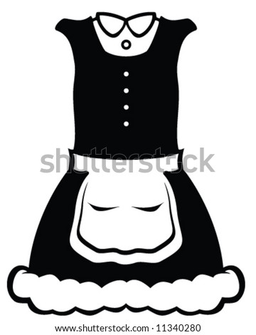 Vector Maid Outfit Good Adding Photos Stock Vector 11340280 - Shutterstock