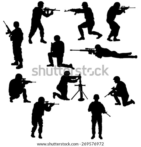 Soldier Silhouette Stock Photos, Images, & Pictures | Shutterstock