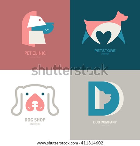 stock-vector-set-of-logotypes-with-dogs-dog-logo-collection-logotype-for-vet-clinic-pet-shop-dog-training-or-411314602.jpg