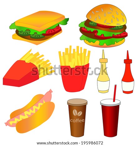 Hot Dog Components Vector Hot Dog Components Vector