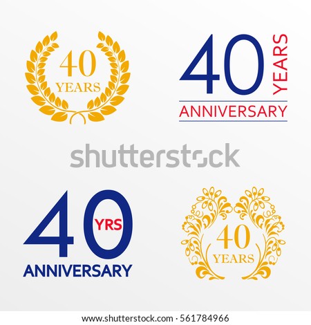 40th Anniversary  Stock Images Royalty Free Images 