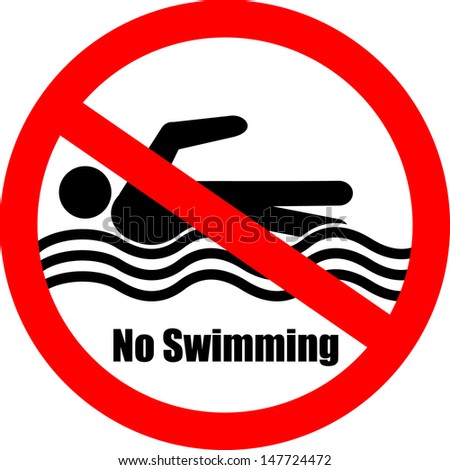 Stock Images similar to ID 1733975 - no swimming diving or fishing...