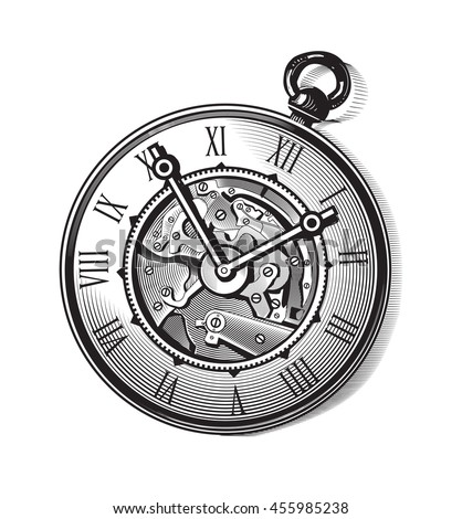 Download Vintage Clock Vectores En Stock 455985238 - Shutterstock