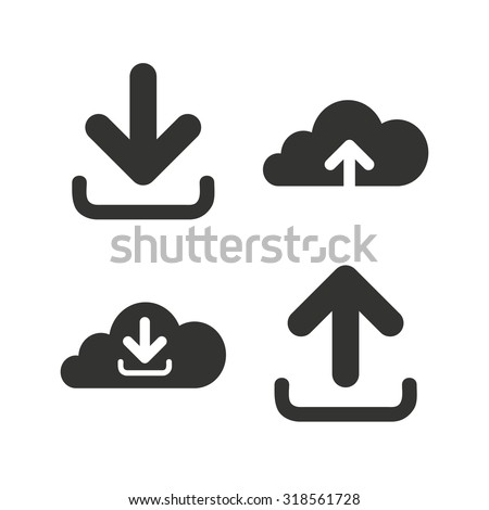 Download Download Now Icon Upload Cloud Symbols Stock Vector 318561728 - Shutterstock