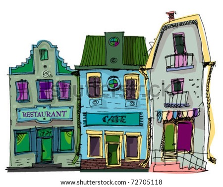 old city facades