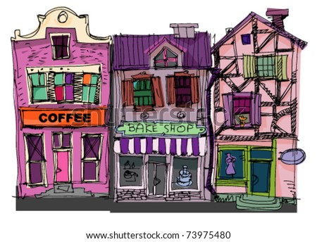 old city facades