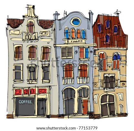 old city facades