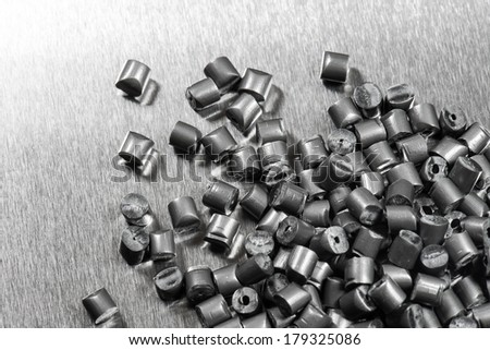 Silver metallic polymer on metal surface