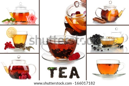 Tasty tea collage