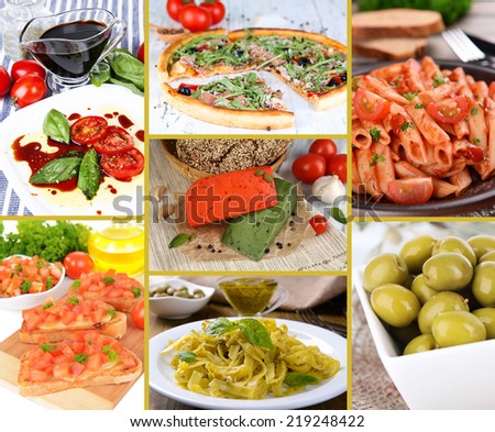 Italian Food Collage Stock Photos, Images, & Pictures | Shutterstock