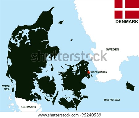 Very Big Size Made Denmark Country Stock Illustration 126924419 ...