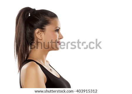 Beautiful Face Side View Woman Stock Photos, Images, & Pictures ...