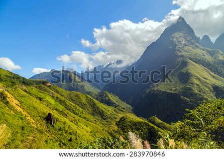 Landscape of mountain Sa Pa. Lao cai province northern Vietnam
