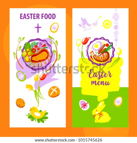 easter menu template
