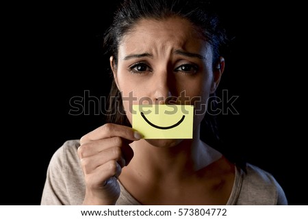 Infographic Ideas depression infographics in spanish : Young Beautiful Scared Spanish Woman Shock Stock Photo 573801922 ...