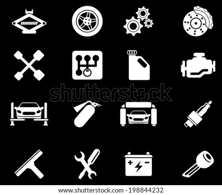 Auto Car Repair Service Icon Symbol Stock Vector 70042138 - Shutterstock